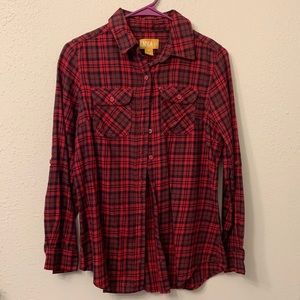 Emma red flannel shirt